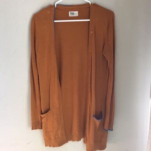 Orange cardigan